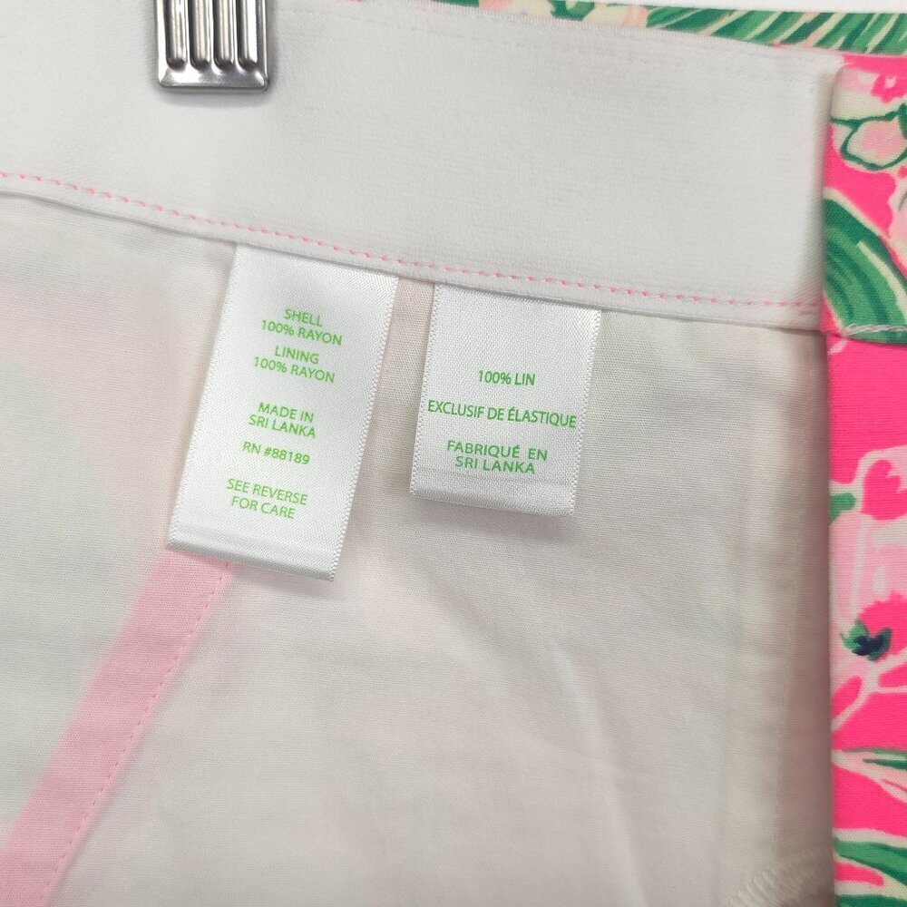 Lilly Pulitzer Gretchen High Rise Short Roxie Pink Worth A Look Size 4 - Picture 15 of 15